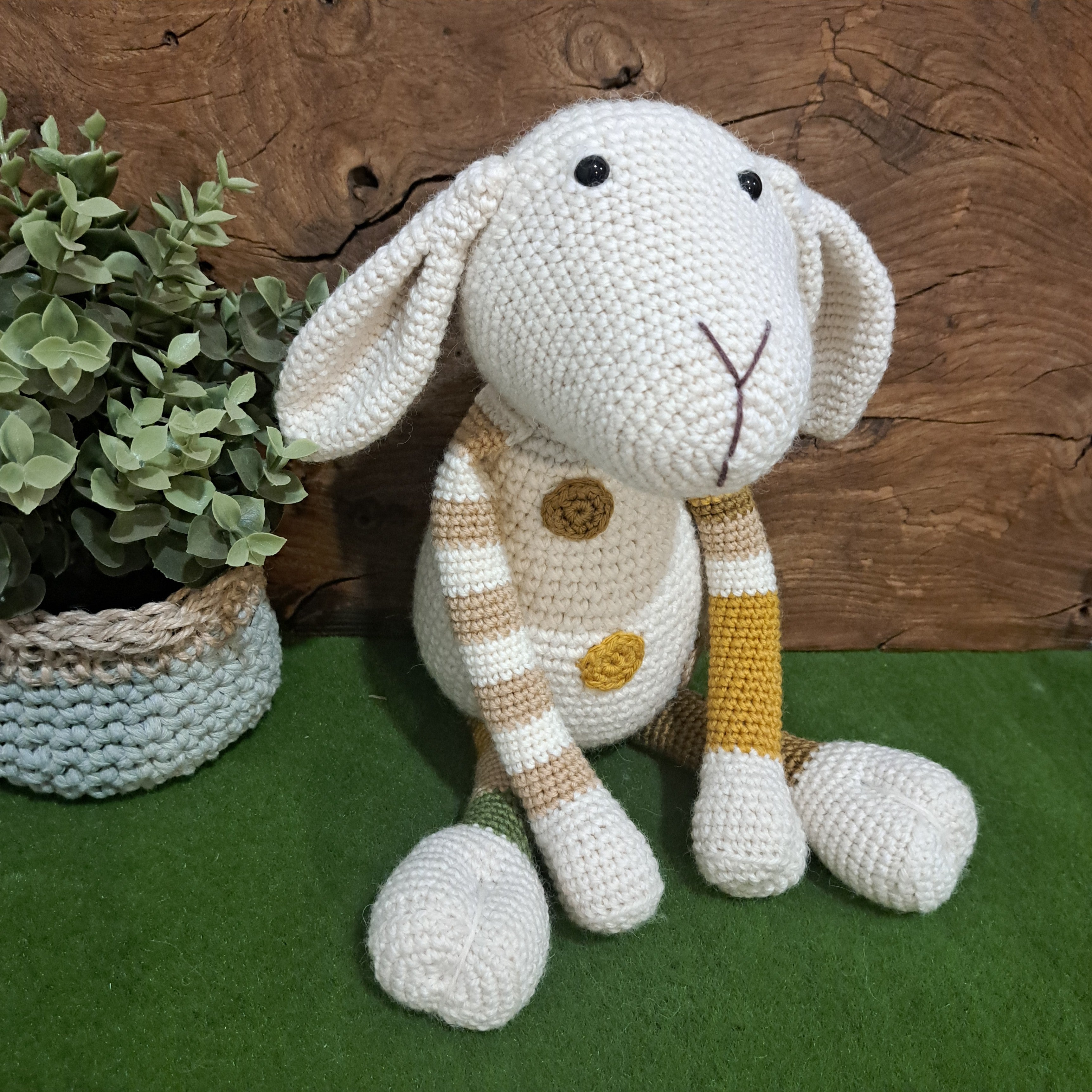Crochet toy sheep, Australian wool