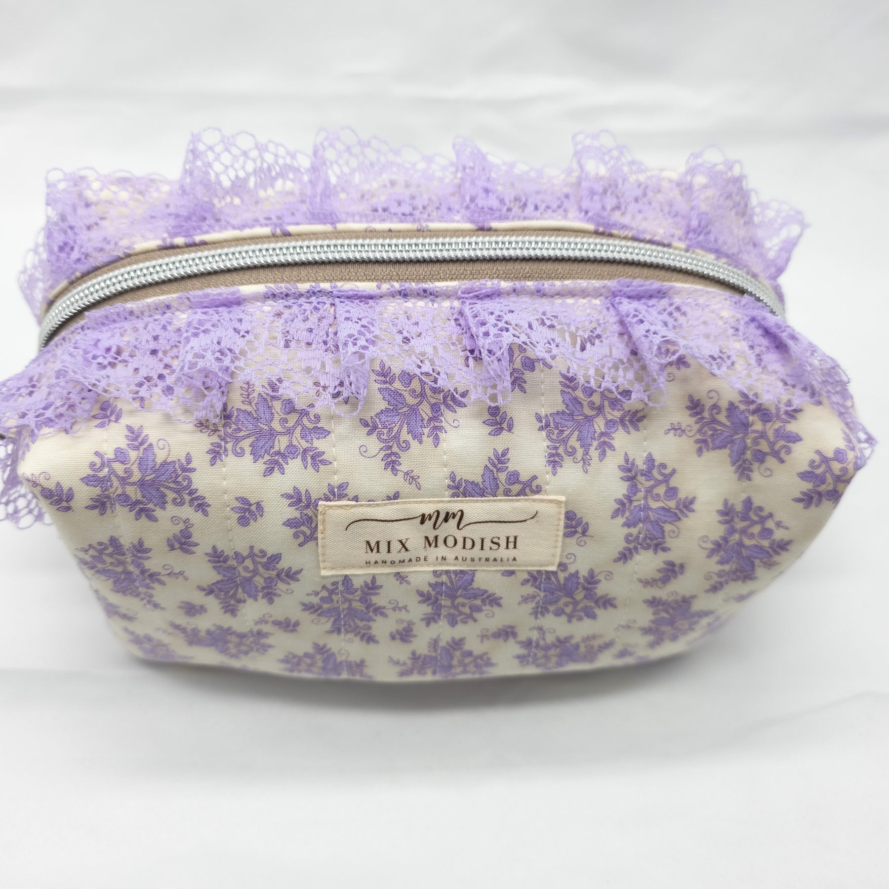 Quilted Make up Bag, Cosmetic Pouch, Travel Toiletry