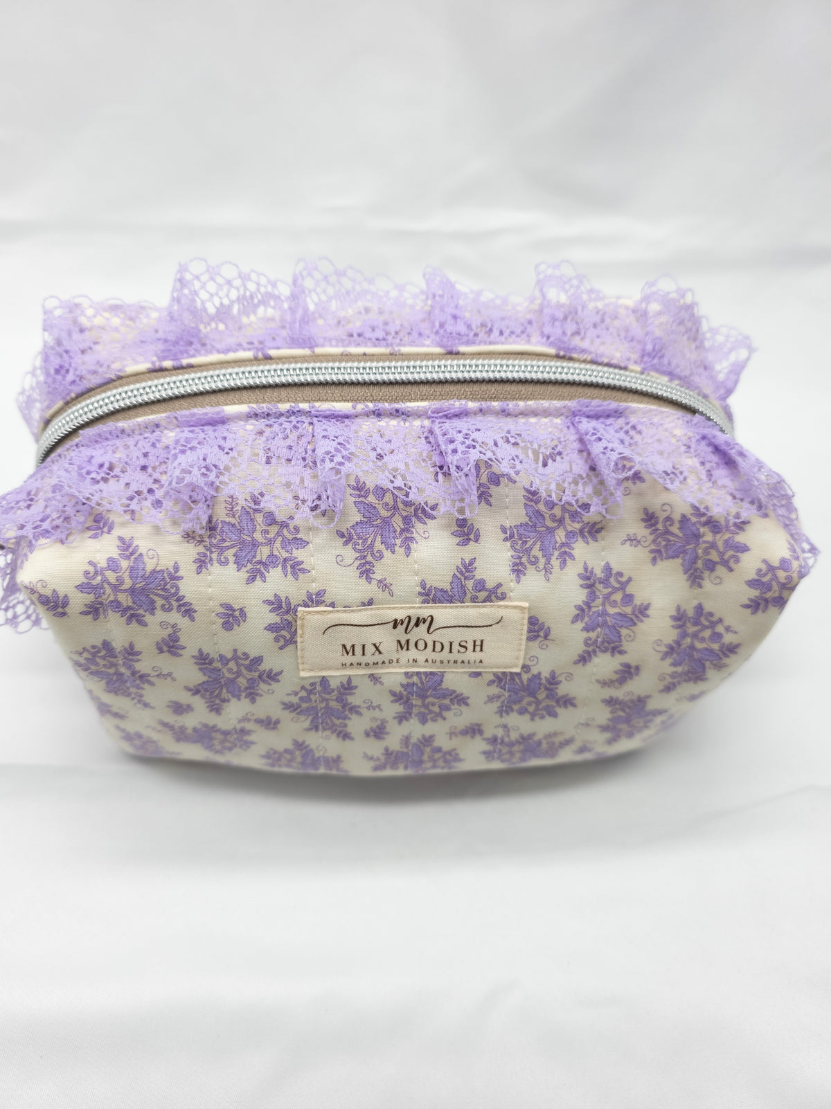 Quilted Make up Bag, Cosmetic Pouch, Travel Toiletry