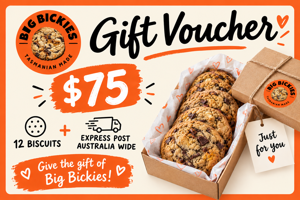 Big Bickies Gifted Box - Delivered to their door - Just like a gift voucher only better!