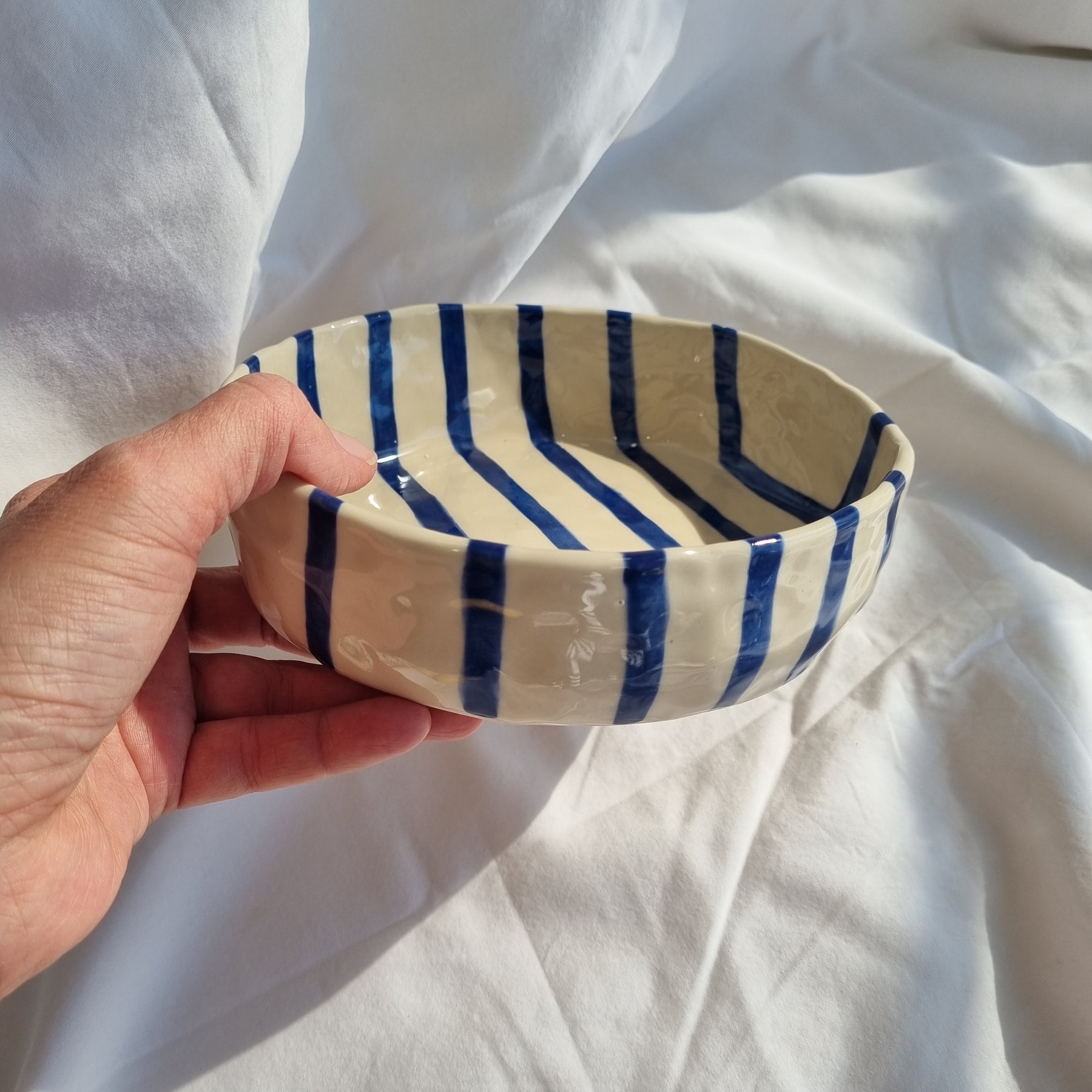 Blue Stripe Everyday Bowl