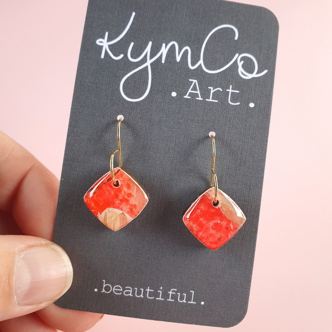 The Ember Collection | Art Earrings | Studs, Small Dangles, Brooch