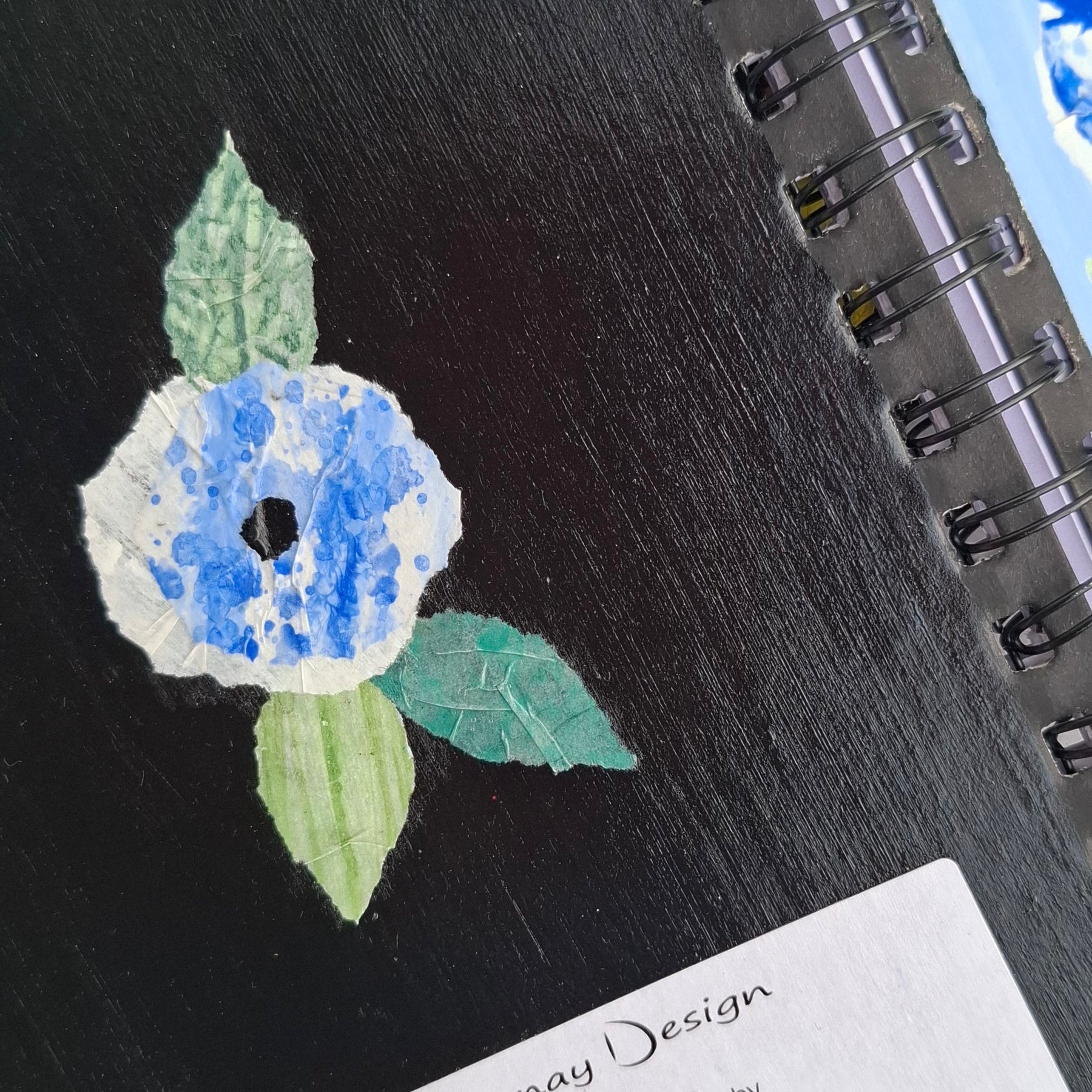 Hand Decorated A5 Notebook - Design 4