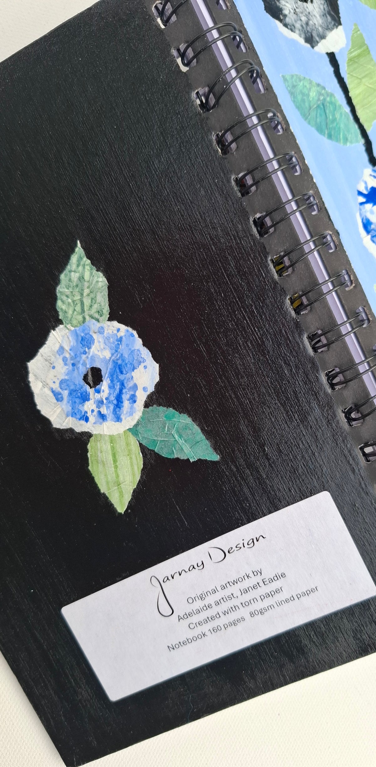 Hand Decorated A5 Notebook - Design 4