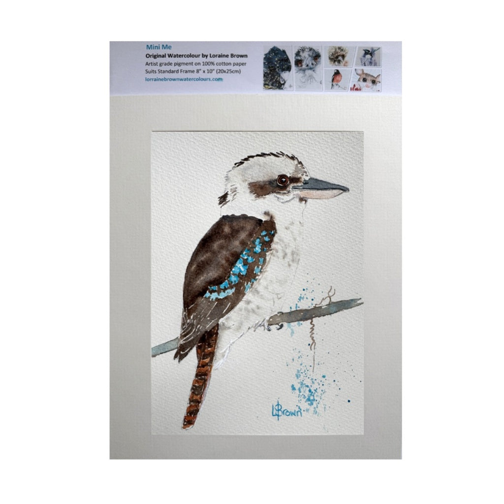 Mini Me #205 Kookaburra Original Watercolour Painting