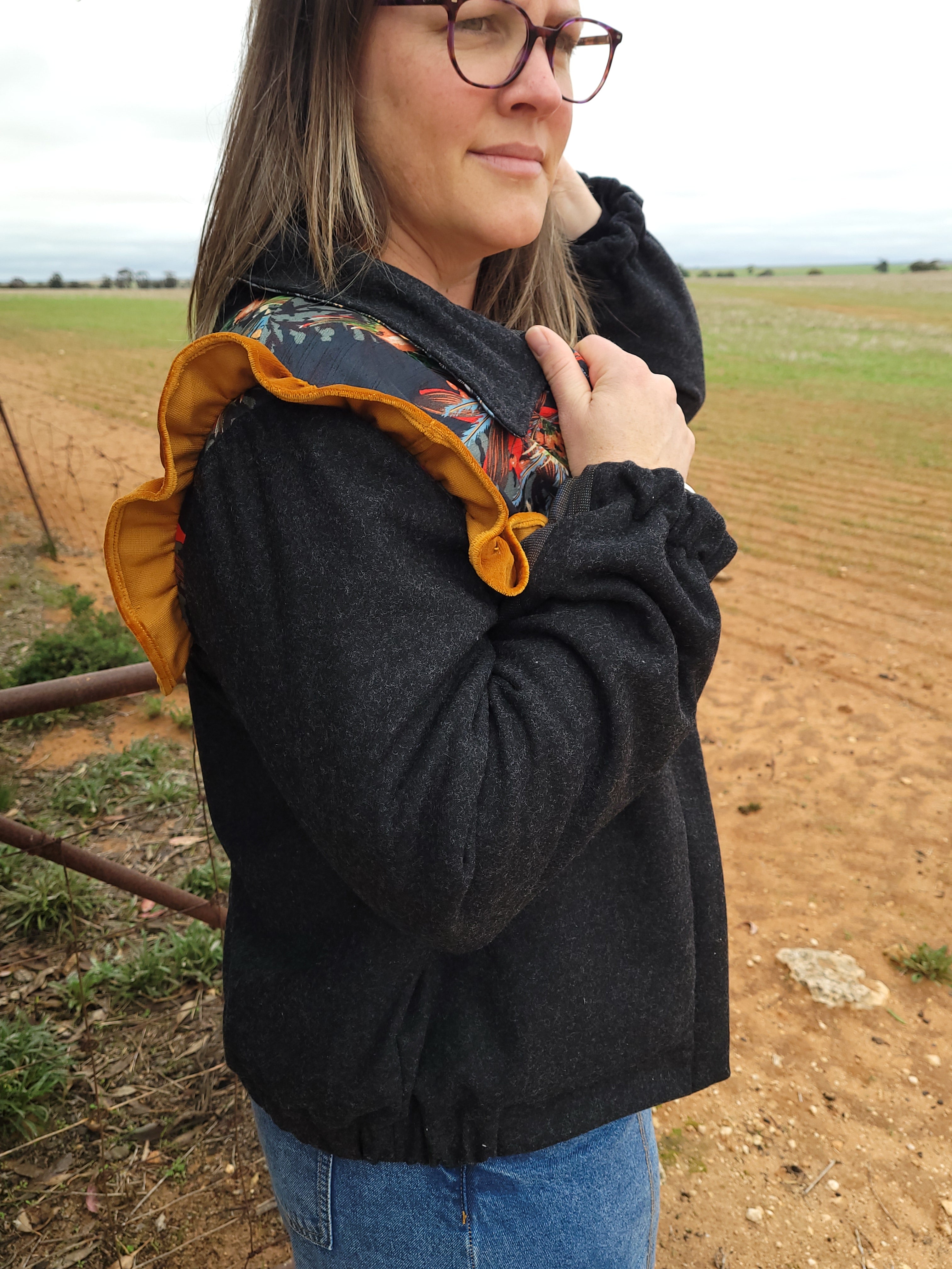 Woodland After Dark - Retro Bomber jacket - L/XL
