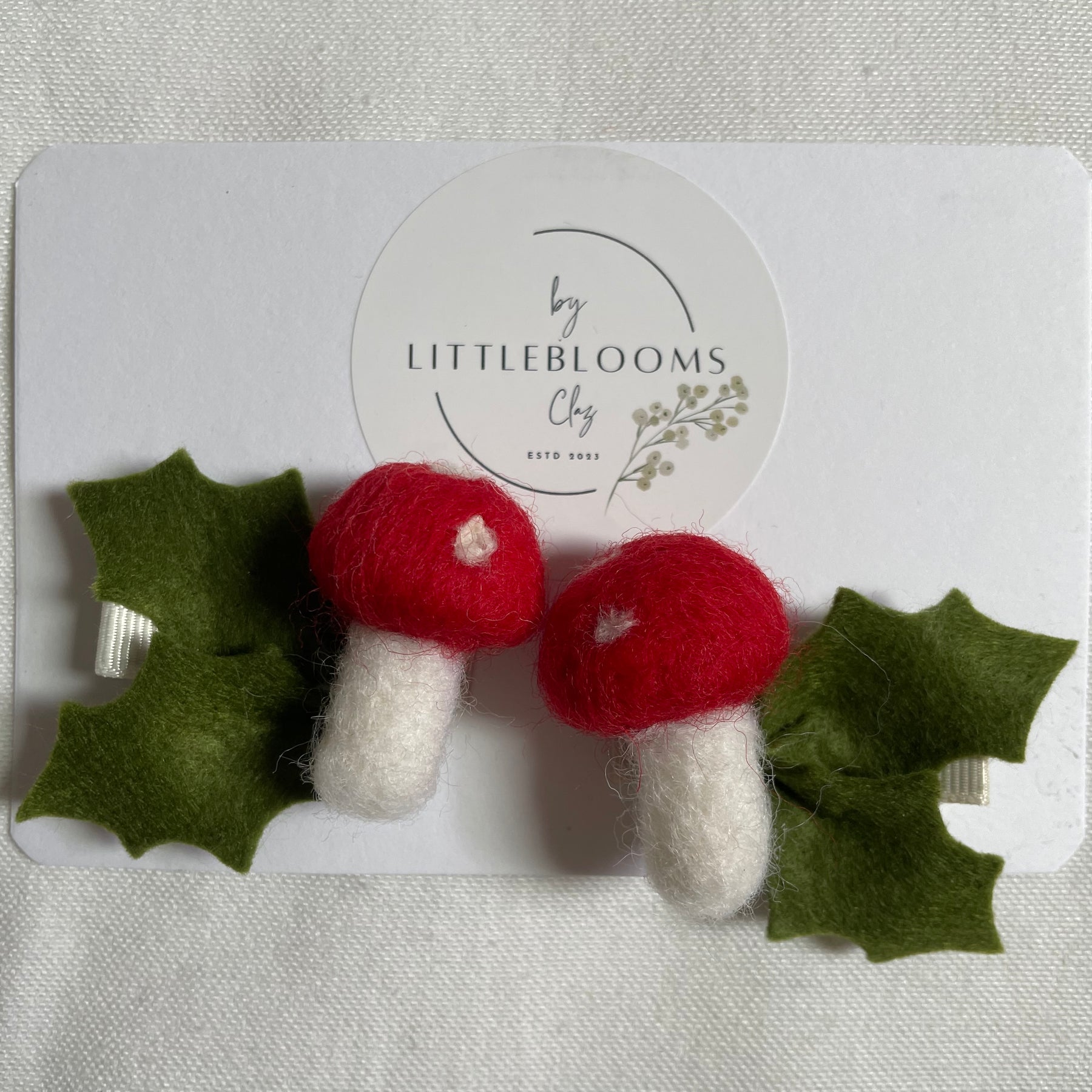 Mushroom clips - set of 2