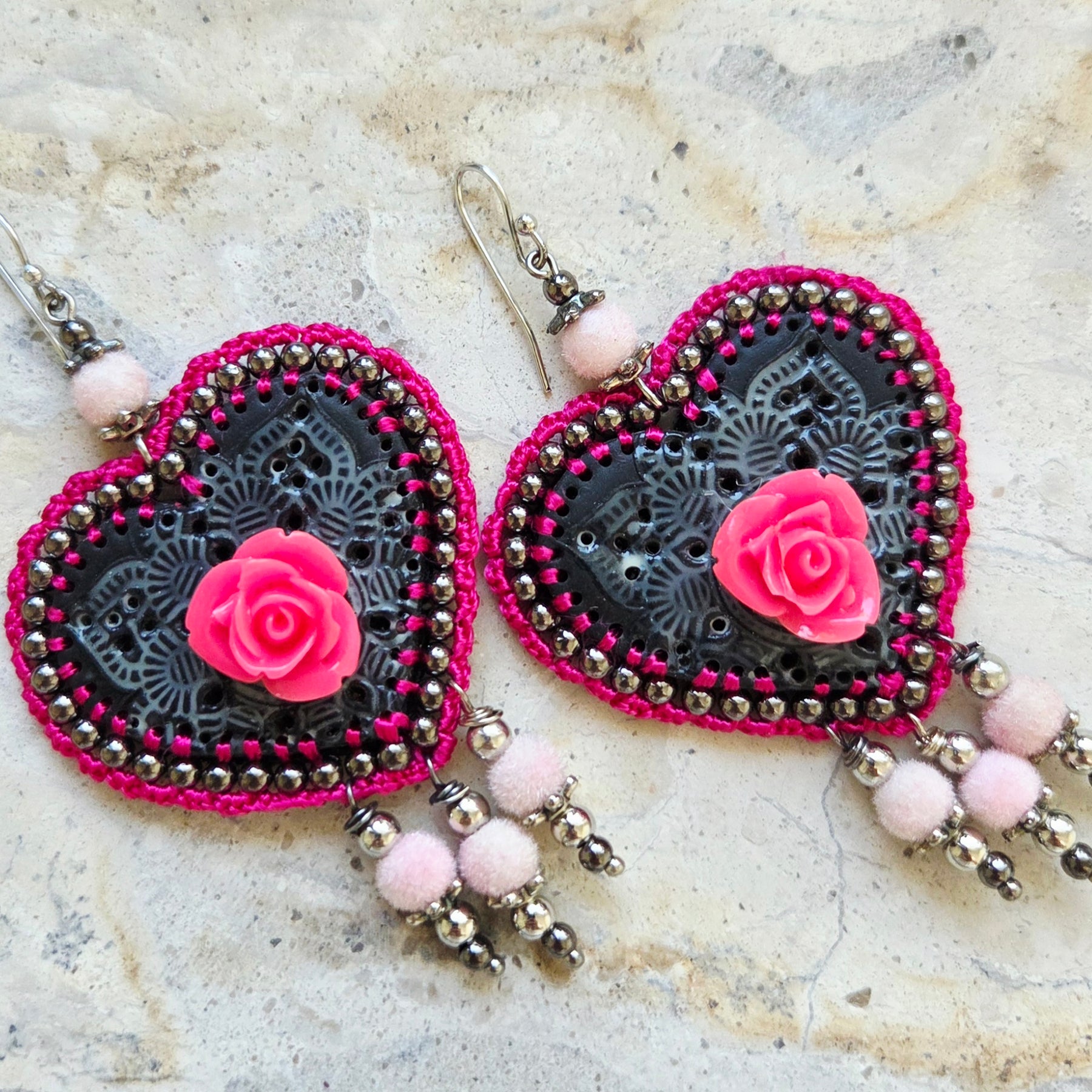 Mexican Heart Earrings