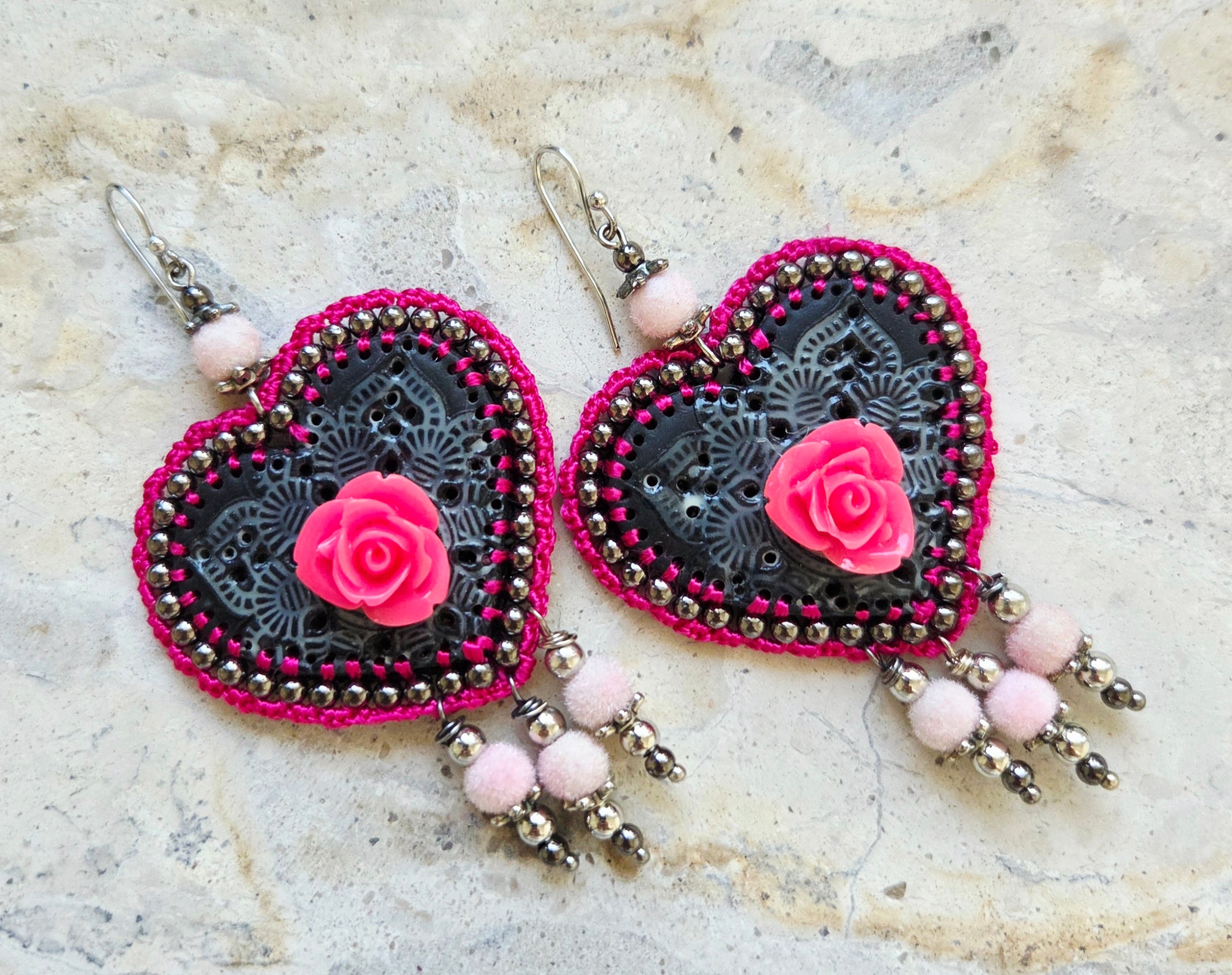 Mexican Heart Earrings