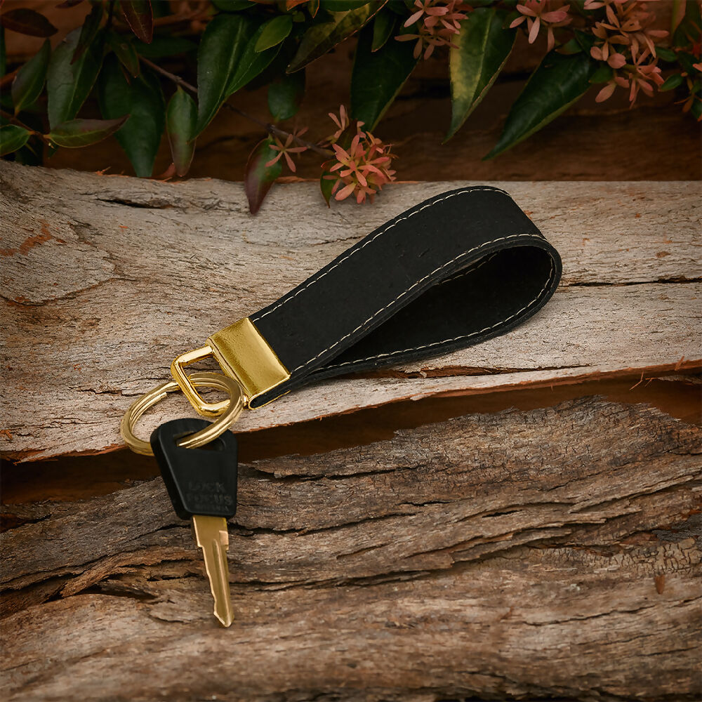 Cork Leather Key Fob|Key Ring - Compact & Stylish Key Holder