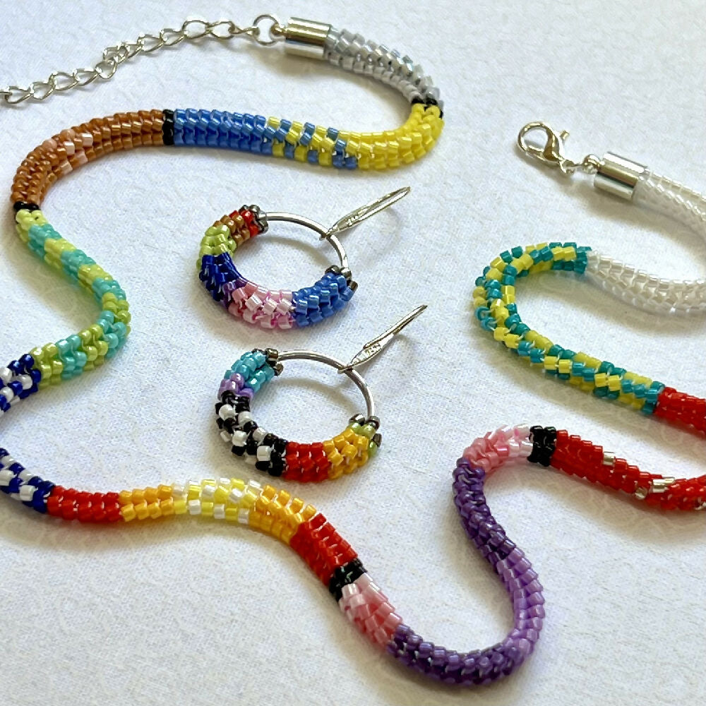 Beaded Necklace Set (Miyuki beads) SOLD OUT