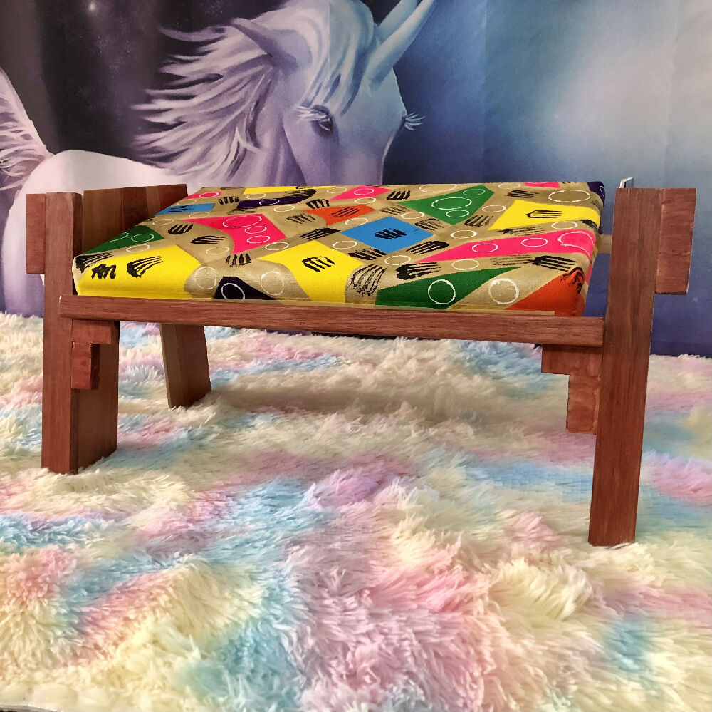 Wellness Stool 5 - Wooden Yoga Meditation Stool handmade