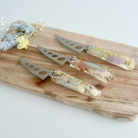 Pastel Botanical Cheese Knife