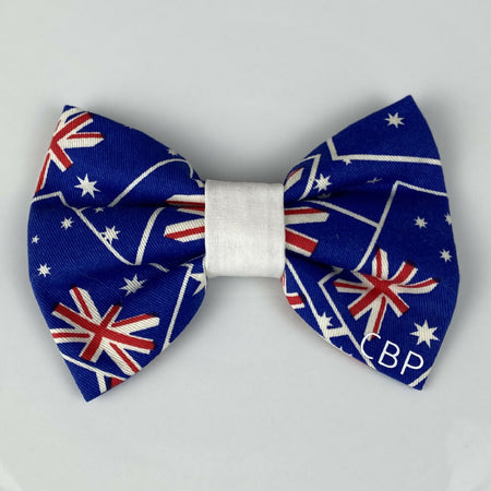 Australia Flag Dog Bows