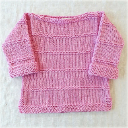 Tunic jumper, hand knit, wool, Size 2-3. Free post