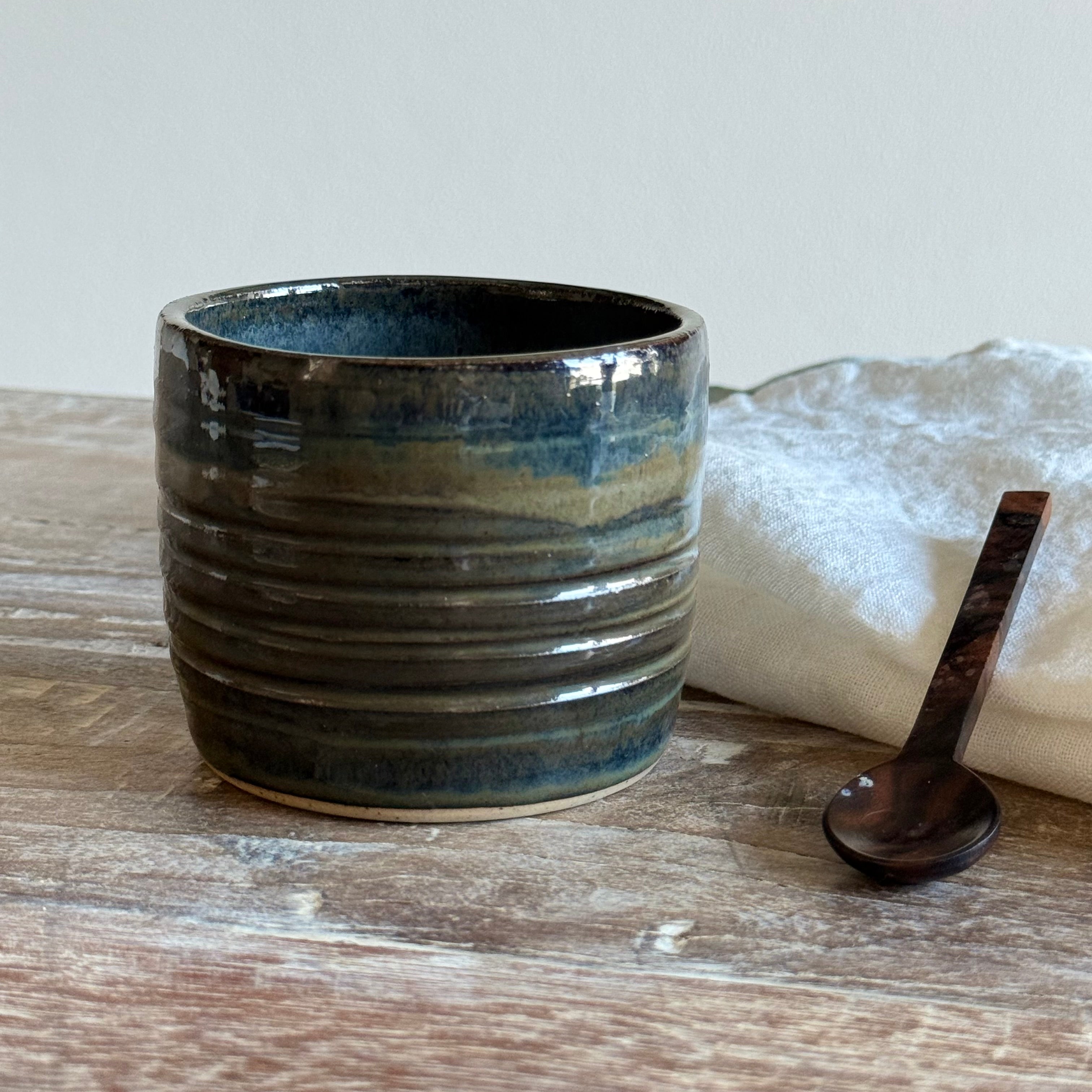 Handmade Harbour Tumbler - 220ml Pottery Coffee Tea Cup - Slow Mornings Collection