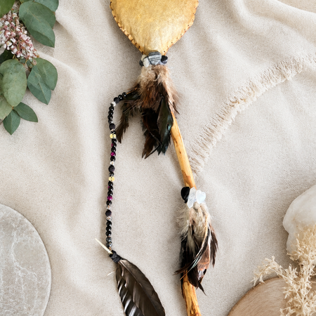 XL DEER Rattle - One of the Best! 🖤