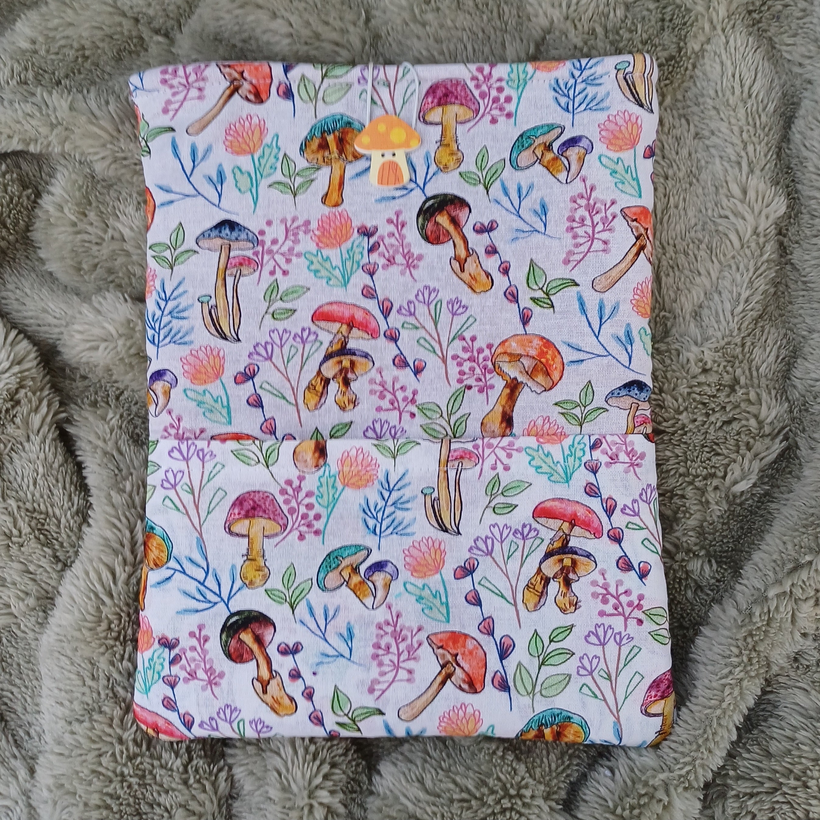 Mushroom Design Book Sleeve for Small Paperback & A5 Notebooks