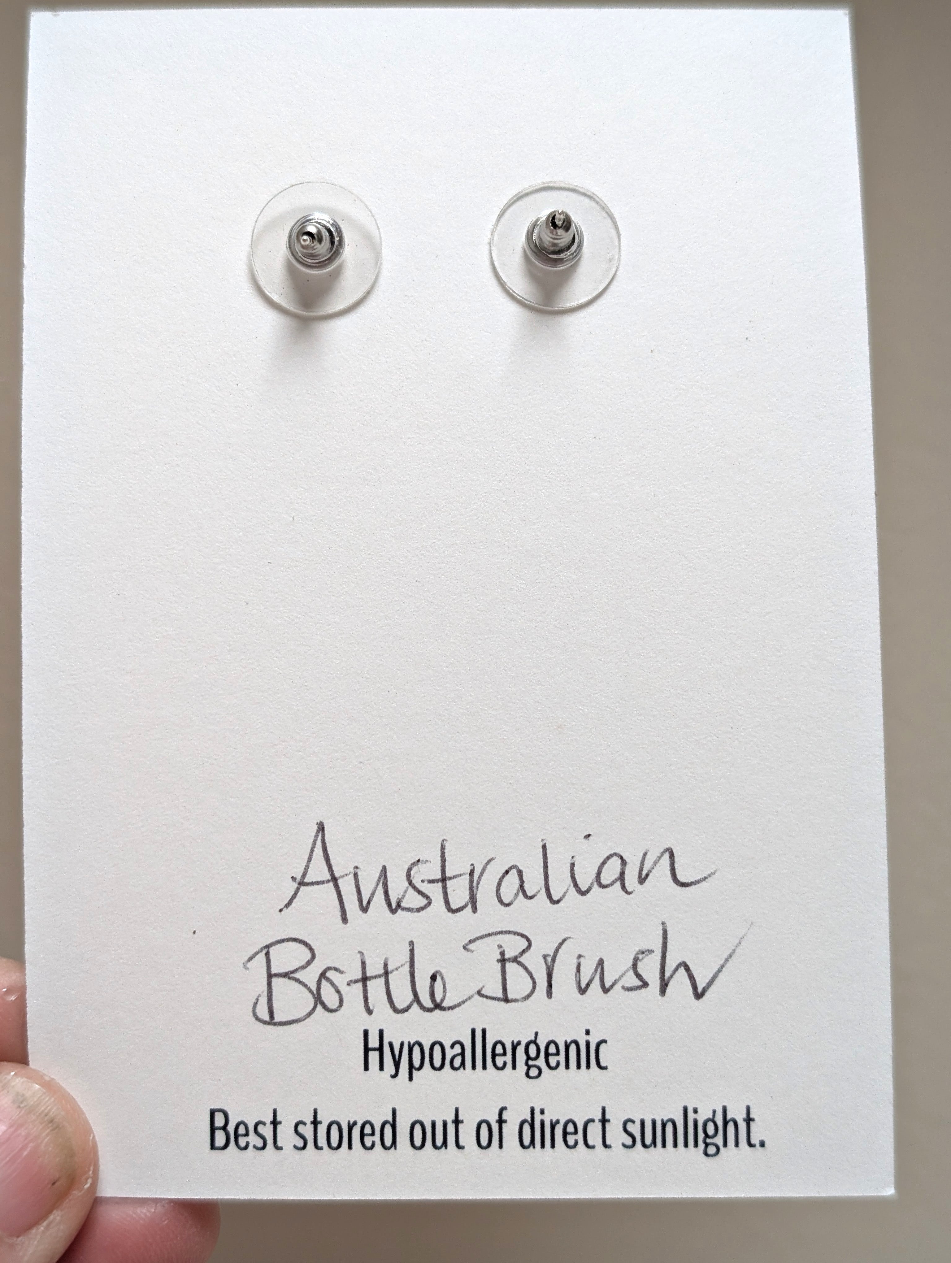 Christmas earrings, Real Australian flowers, studs