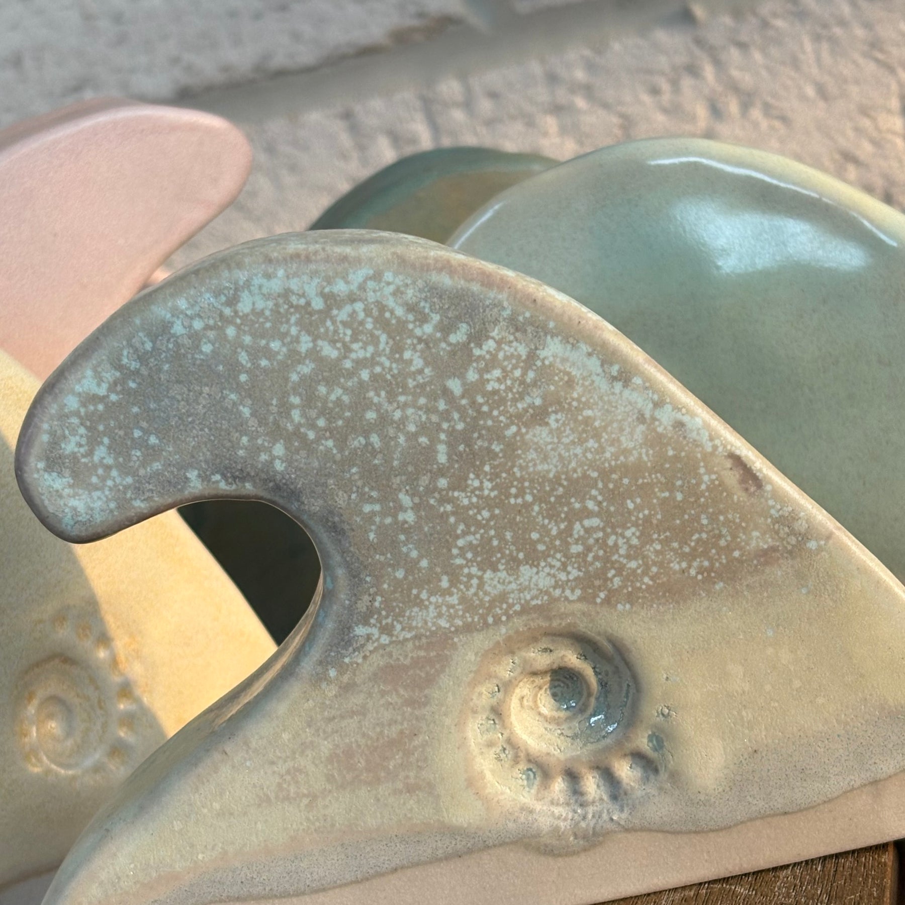 Ceramic Ocean Beach Wave - Seafoam