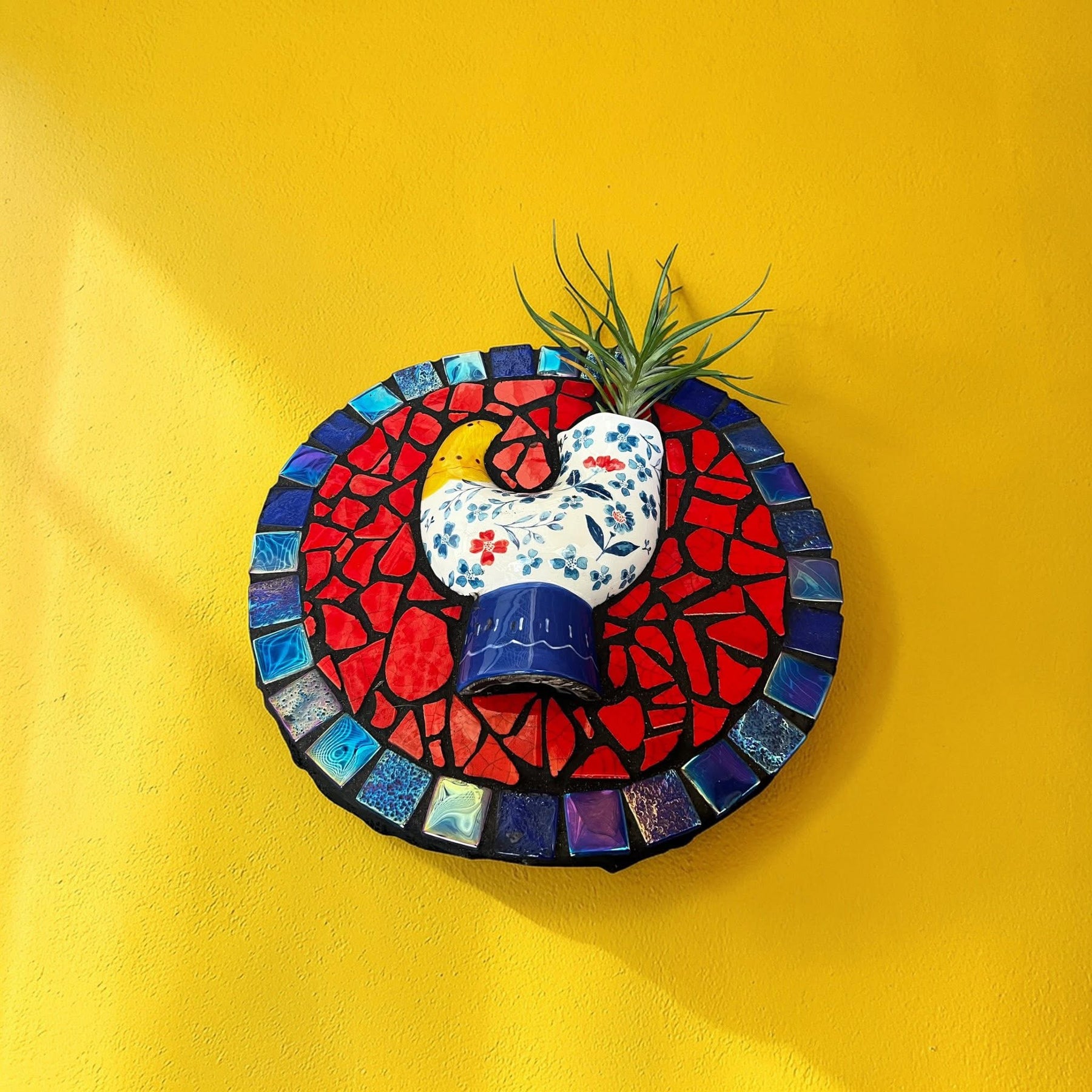 Mosaic Planter. Air Plant Included!