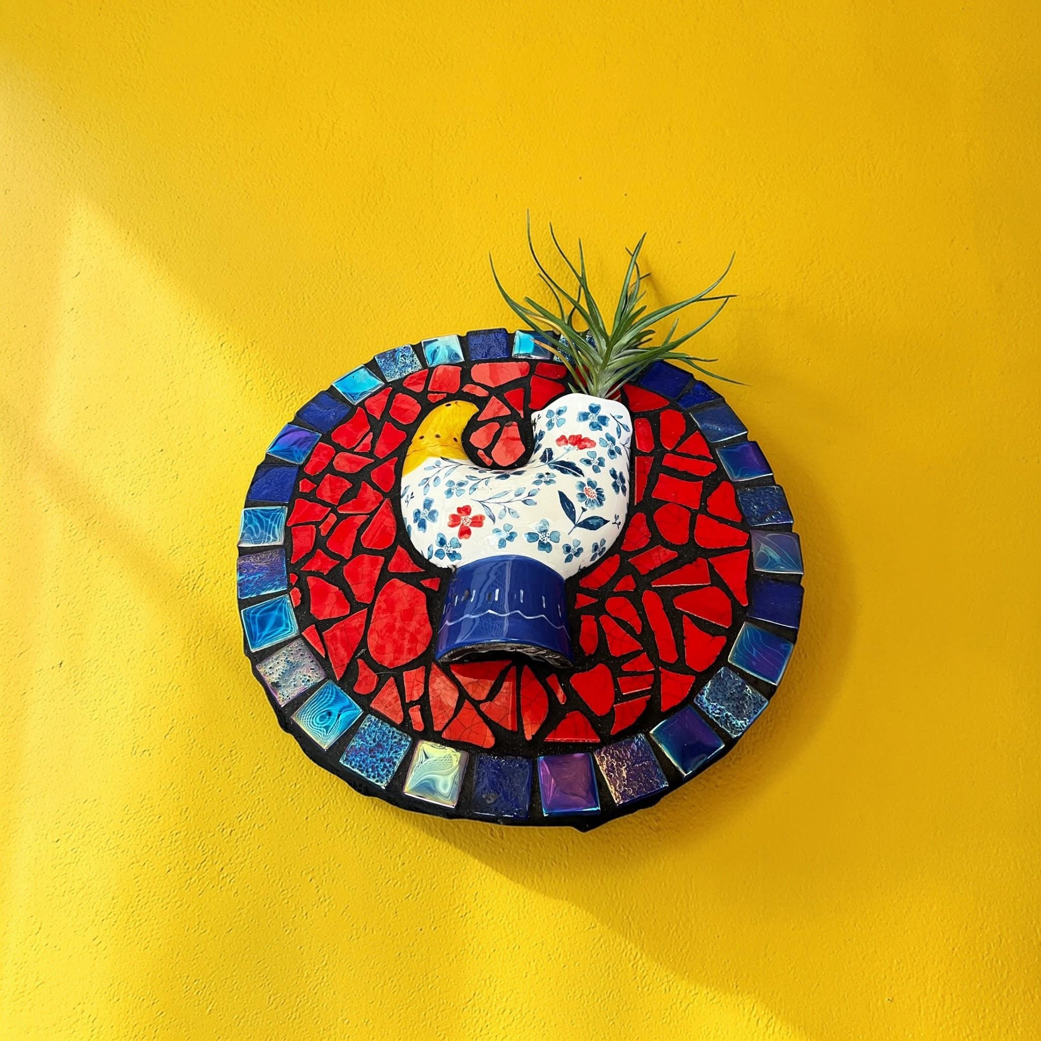 Mosaic Planter. Air Plant Included!
