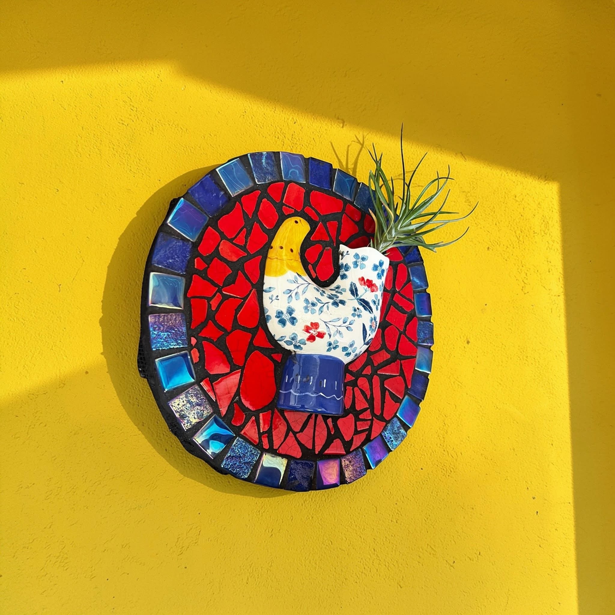 Mosaic Planter. Air Plant Included!