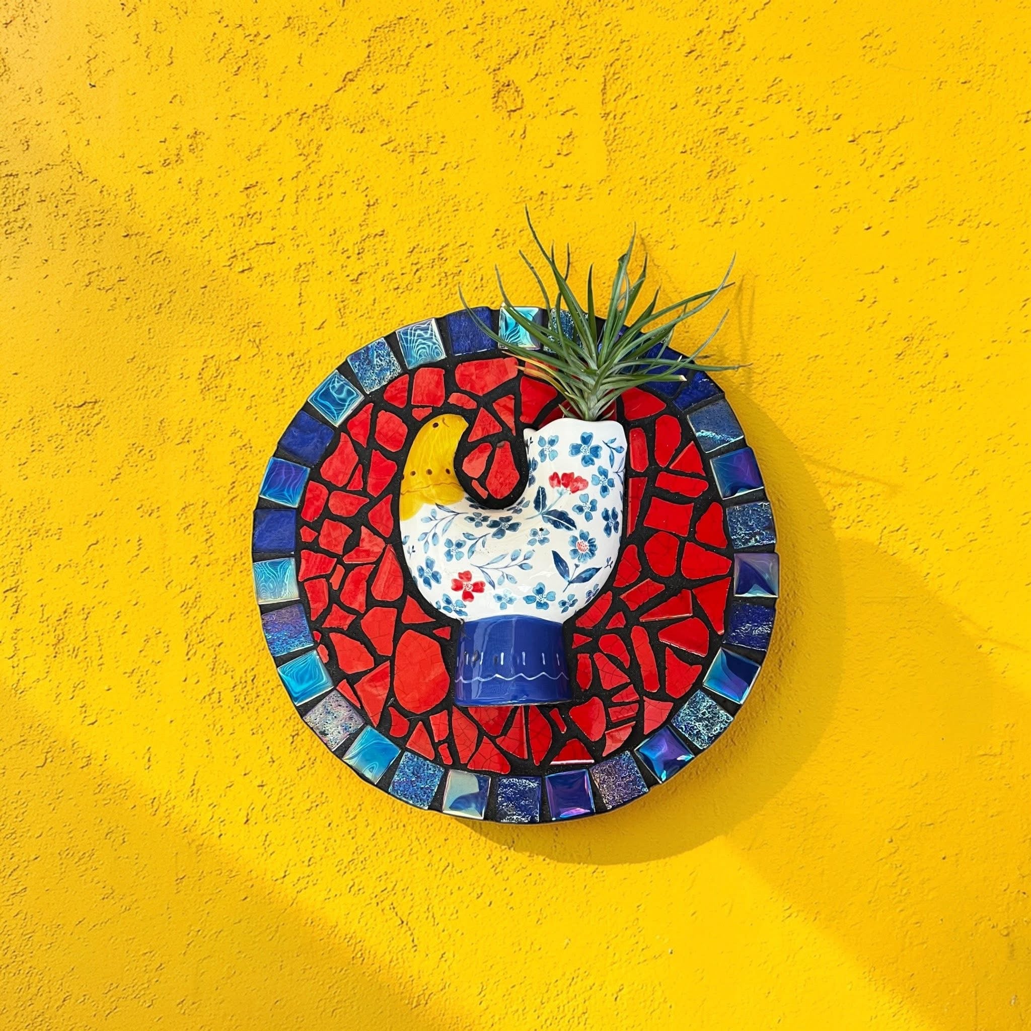 Mosaic Planter. Air Plant Included!