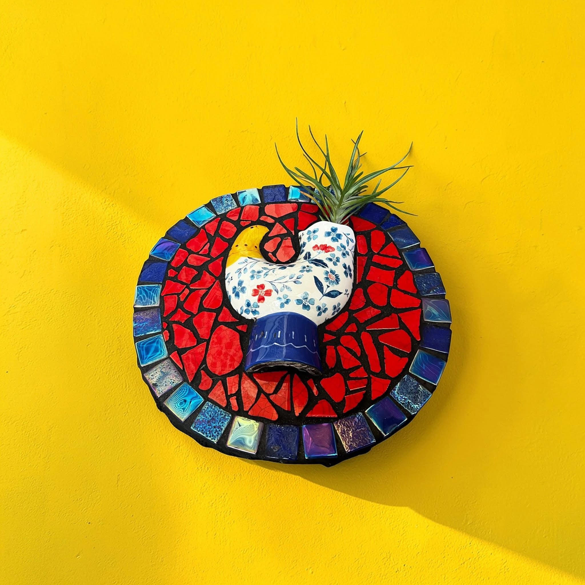 Mosaic Planter. Air Plant Included!