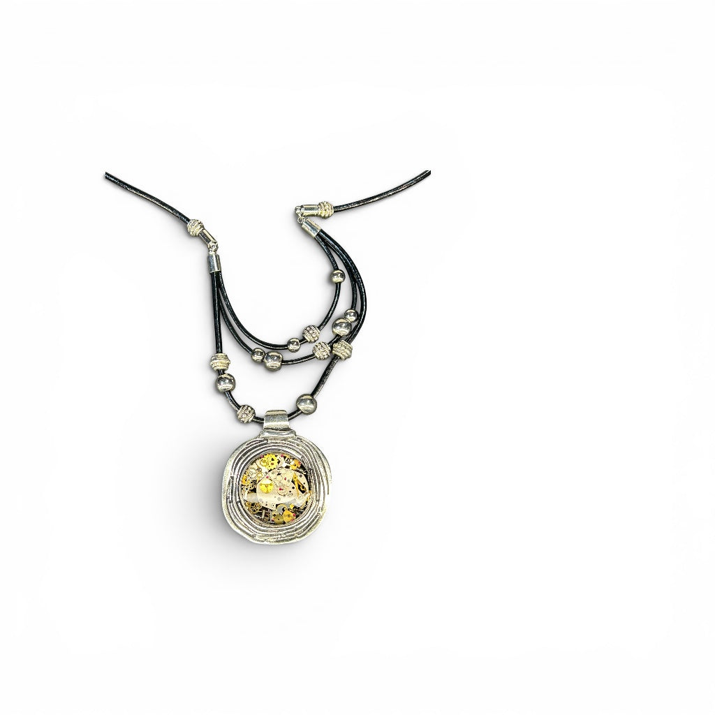 Steampunk watch parts Boho Necklace