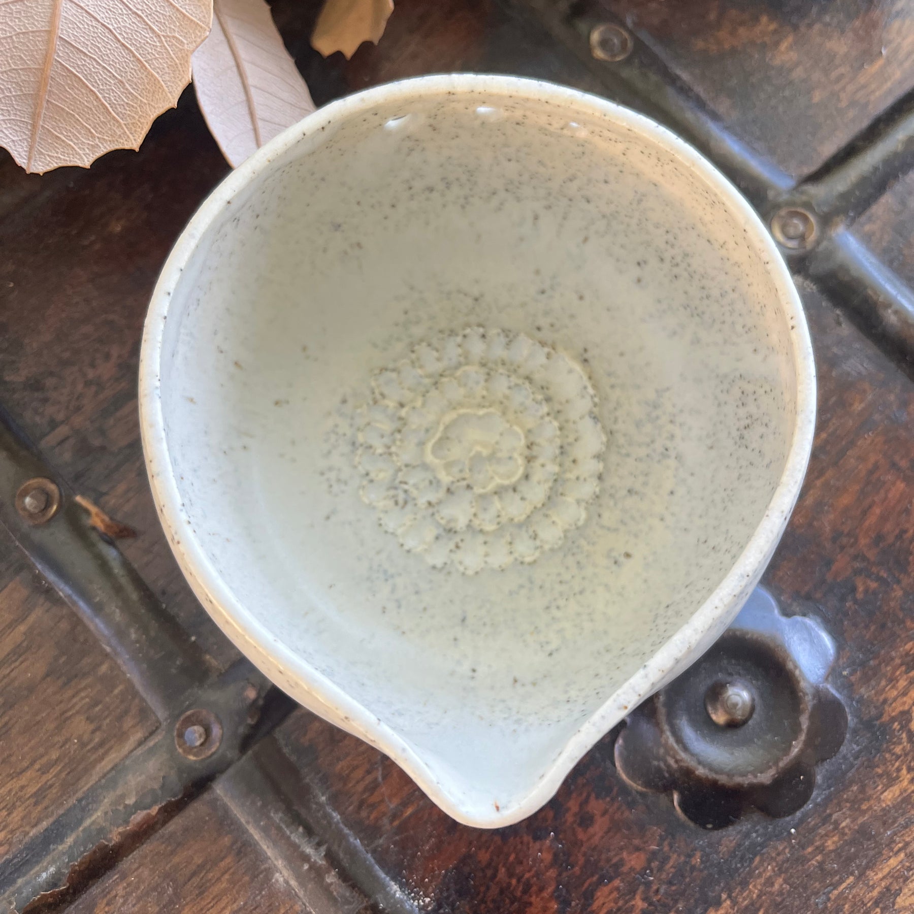 Ceramic grater -  Herb & Dressing Bowl