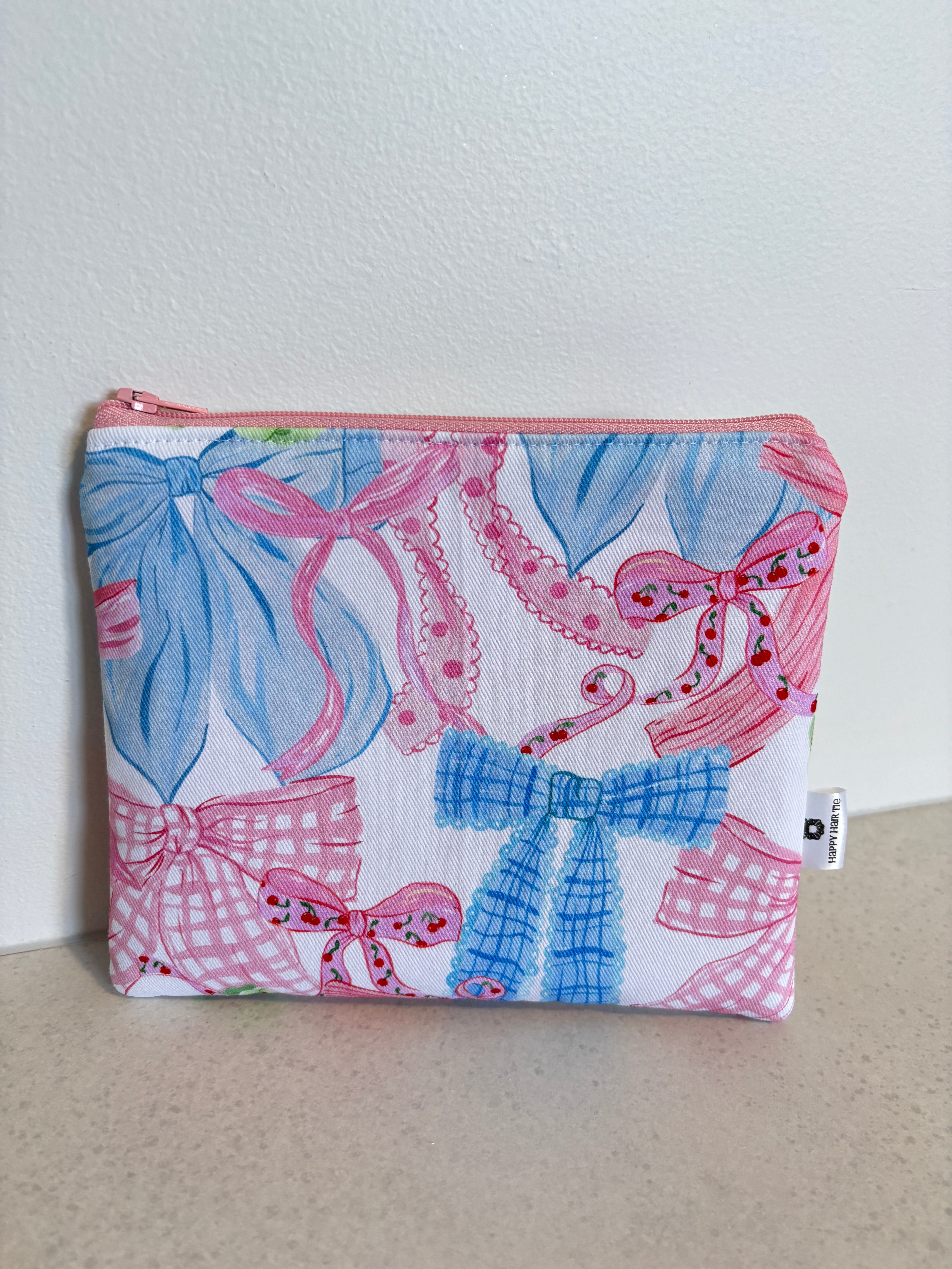 Medium & Large Handmade Fabric Zipper Pouches – Makeup & Travel Organiser