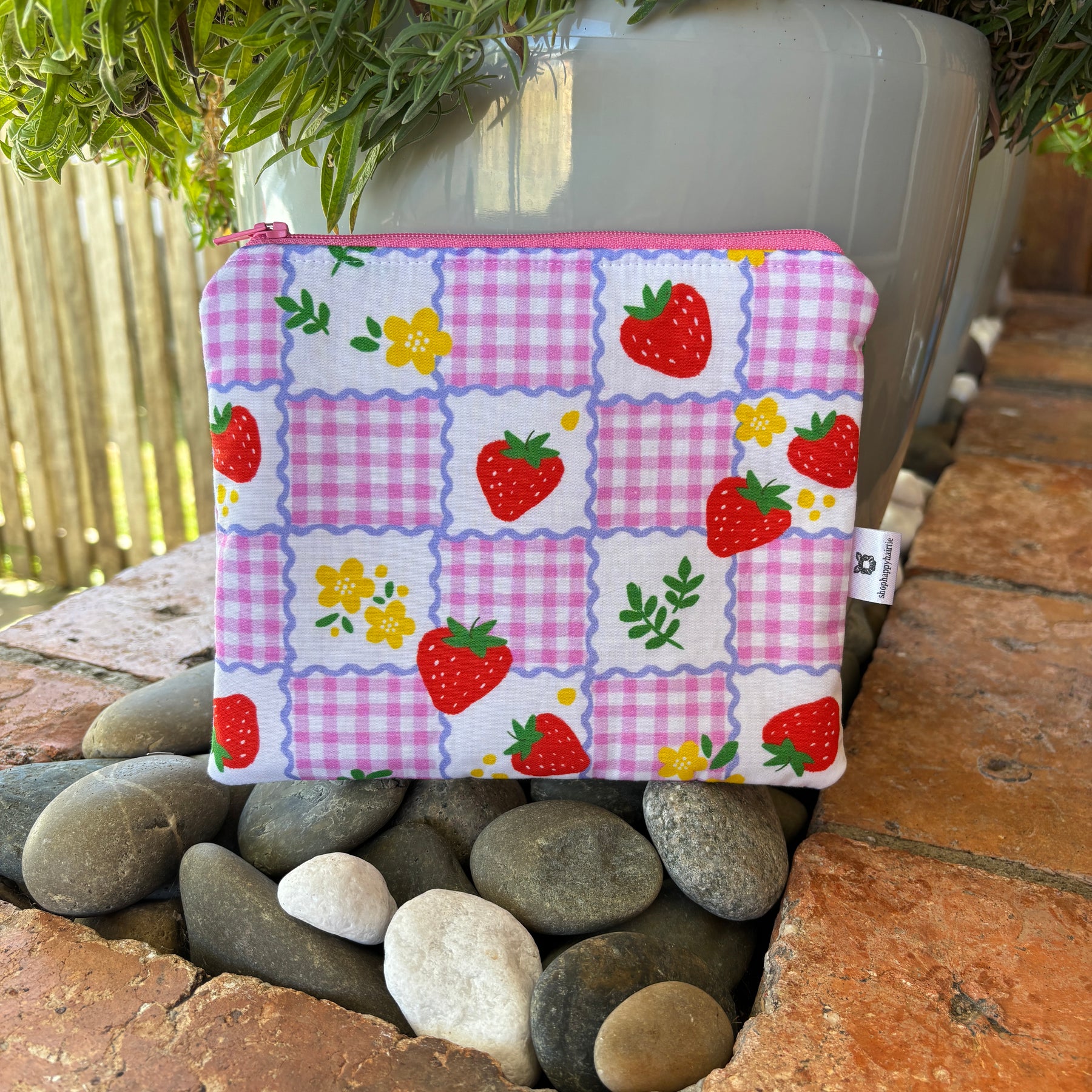 Medium & Large Handmade Fabric Zipper Pouches – Makeup & Travel Organiser