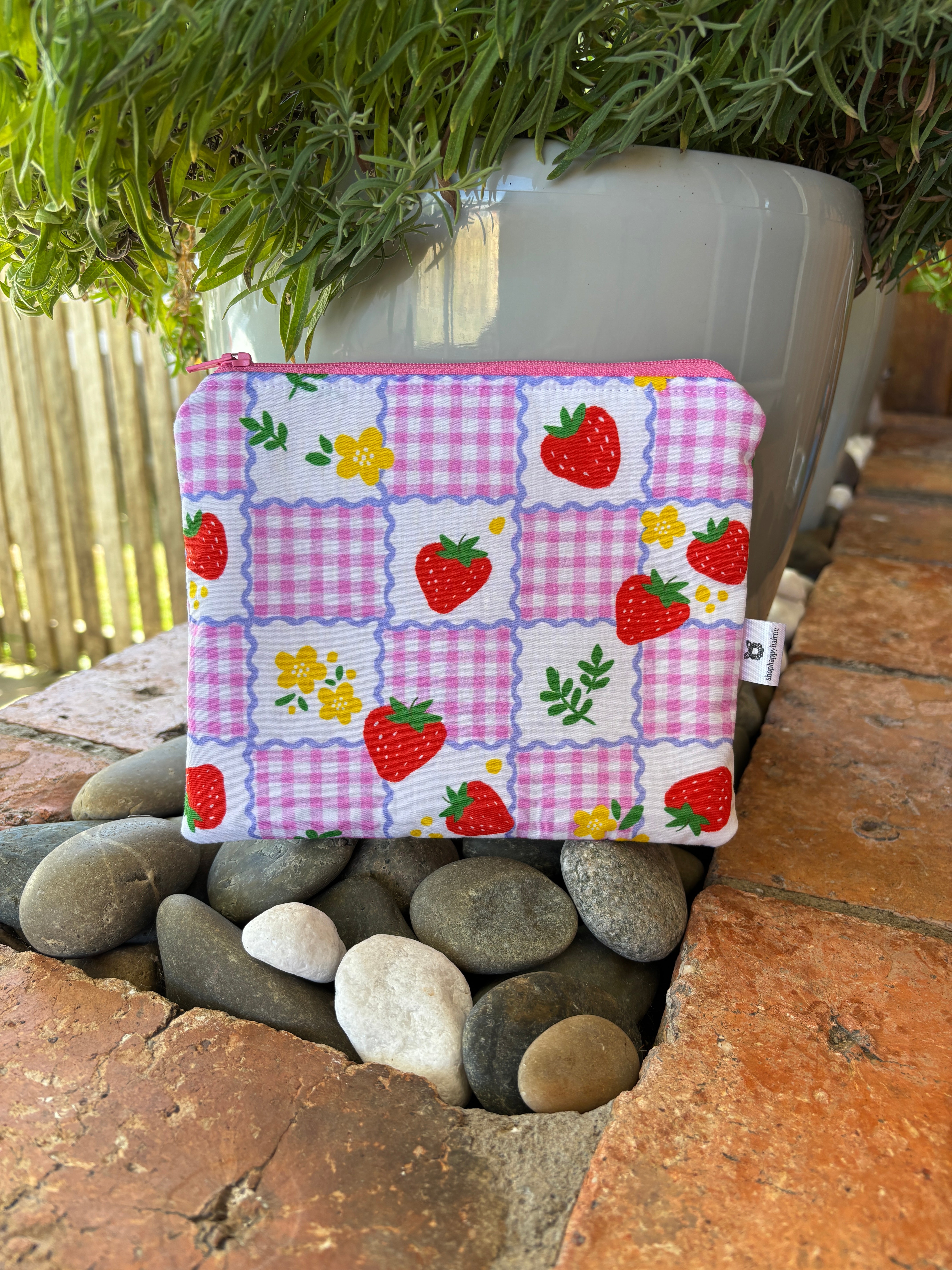 Medium & Large Handmade Fabric Zipper Pouches – Makeup & Travel Organiser