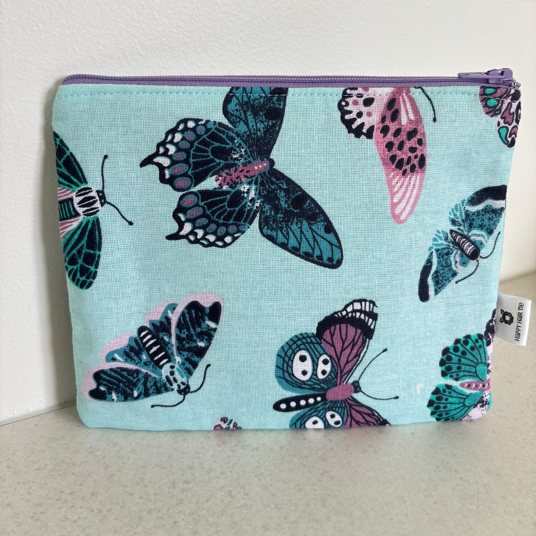 Medium & Large Handmade Fabric Zipper Pouches – Makeup & Travel Organiser