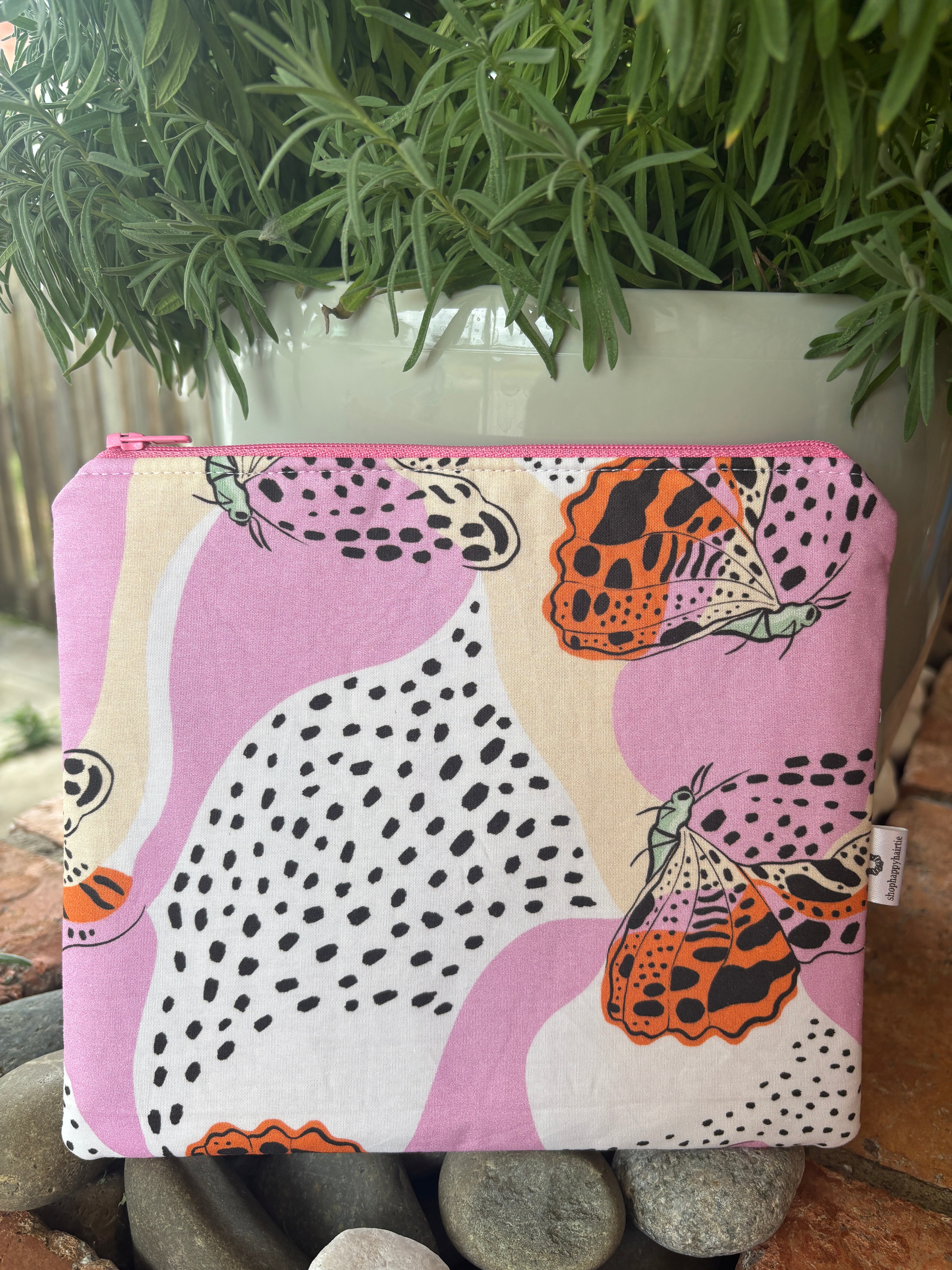 Medium & Large Handmade Fabric Zipper Pouches – Makeup & Travel Organiser