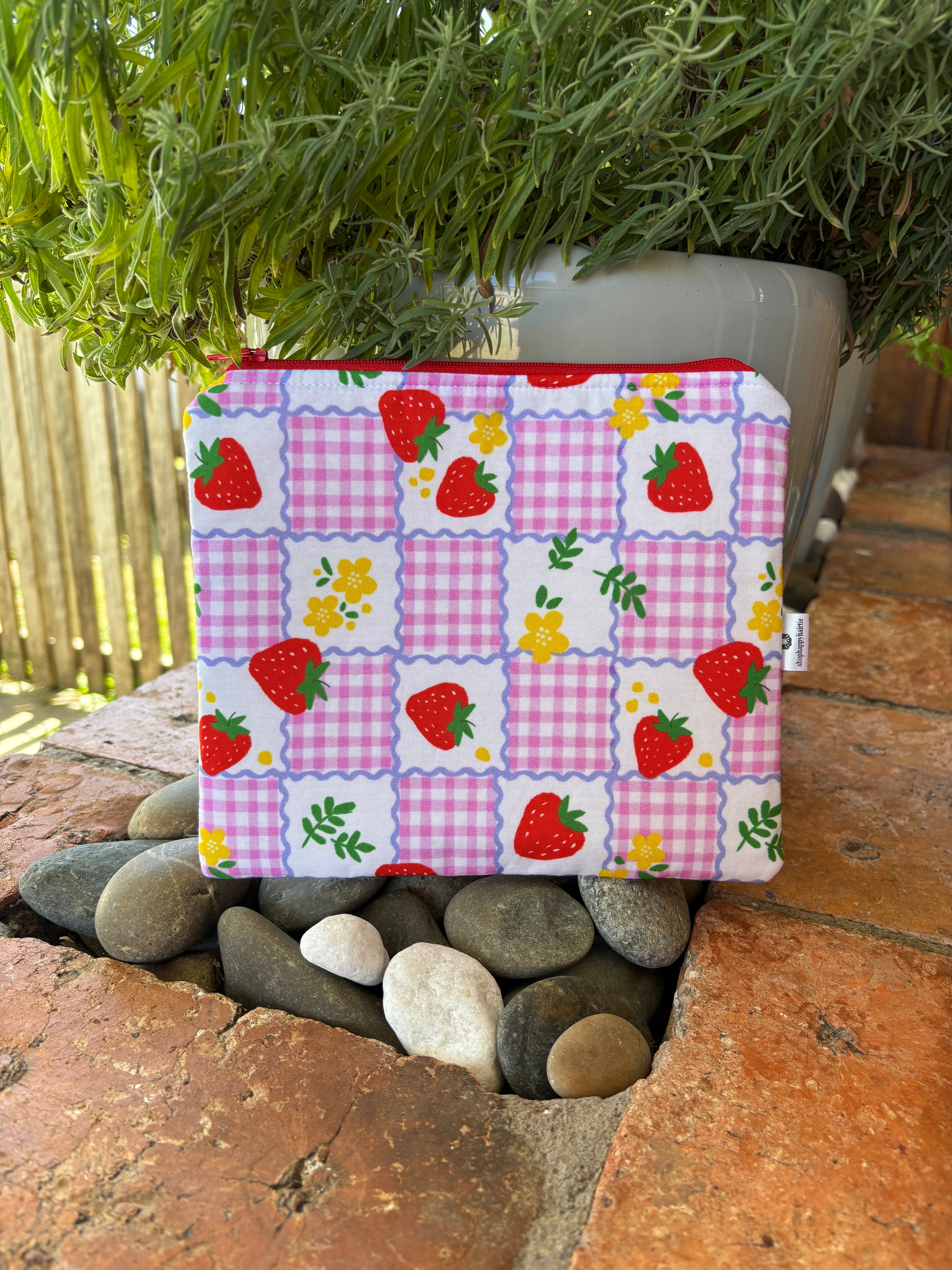 Medium & Large Handmade Fabric Zipper Pouches – Makeup & Travel Organiser