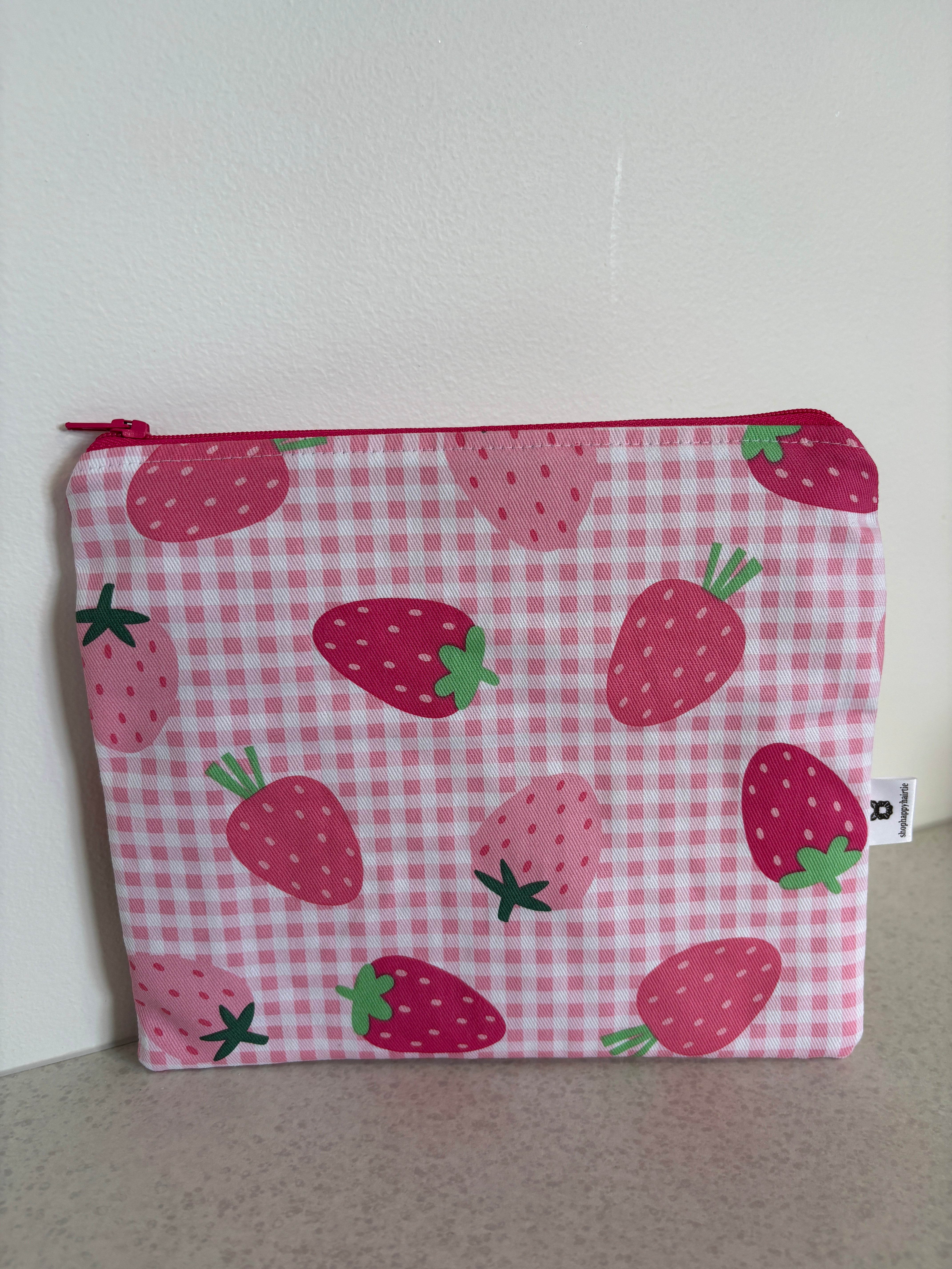 Medium & Large Handmade Fabric Zipper Pouches – Makeup & Travel Organiser