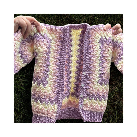 Handmade Crochet Hexi Cardigan | 1-2 years