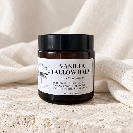 Vanilla Tallow Face Balm for Dry Skin | Golden Silk