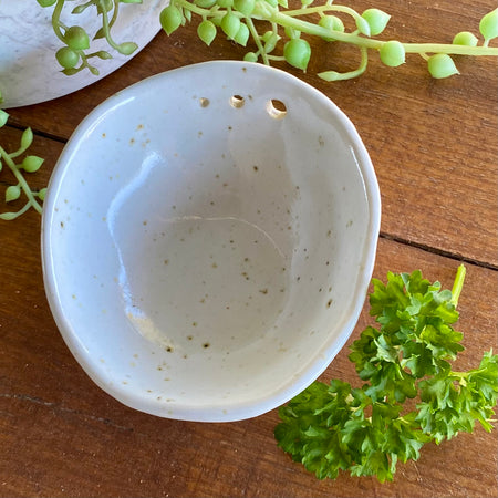 Handmade Ceramic Herb Stripper/Handmade Pottery