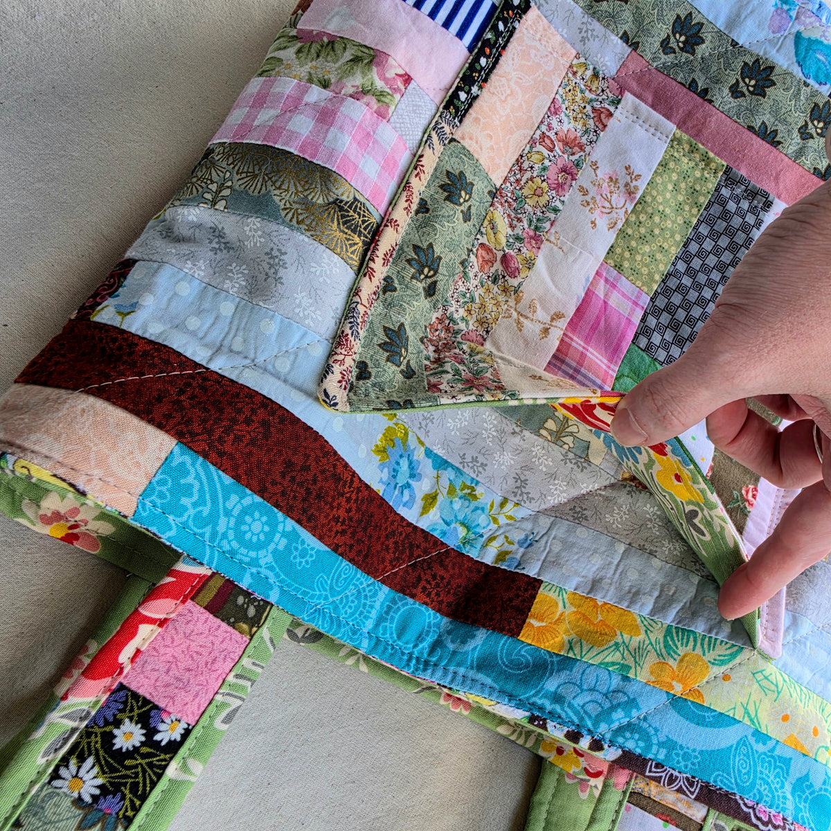 Unique Patchwork Handbag – Upcycled from Handmade Quilt