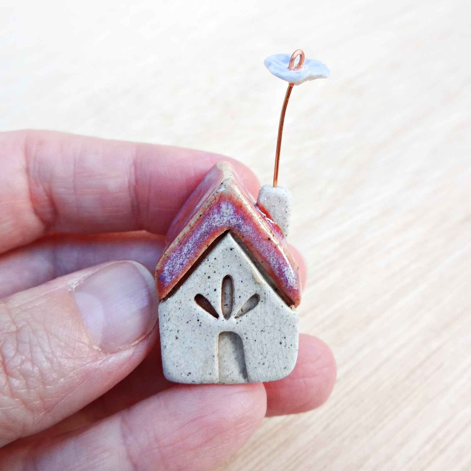 Tiny ceramic house blind box. Collectable miniature ceramics surprise box