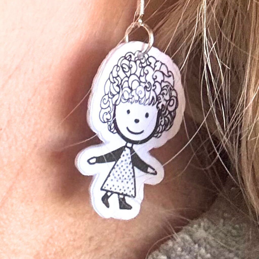 Ink & Curls Earrings