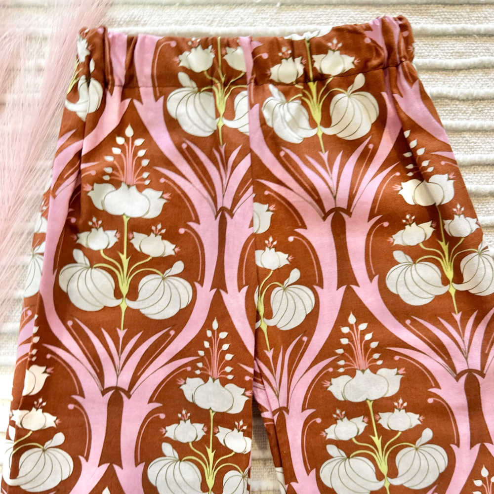 Girls Retro Bloom Ruffle Pants – Size 2