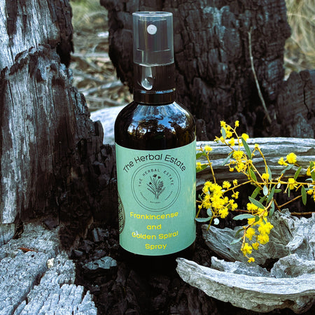 Frankincense & Golden Spiral Spray 100mls. room clearing.