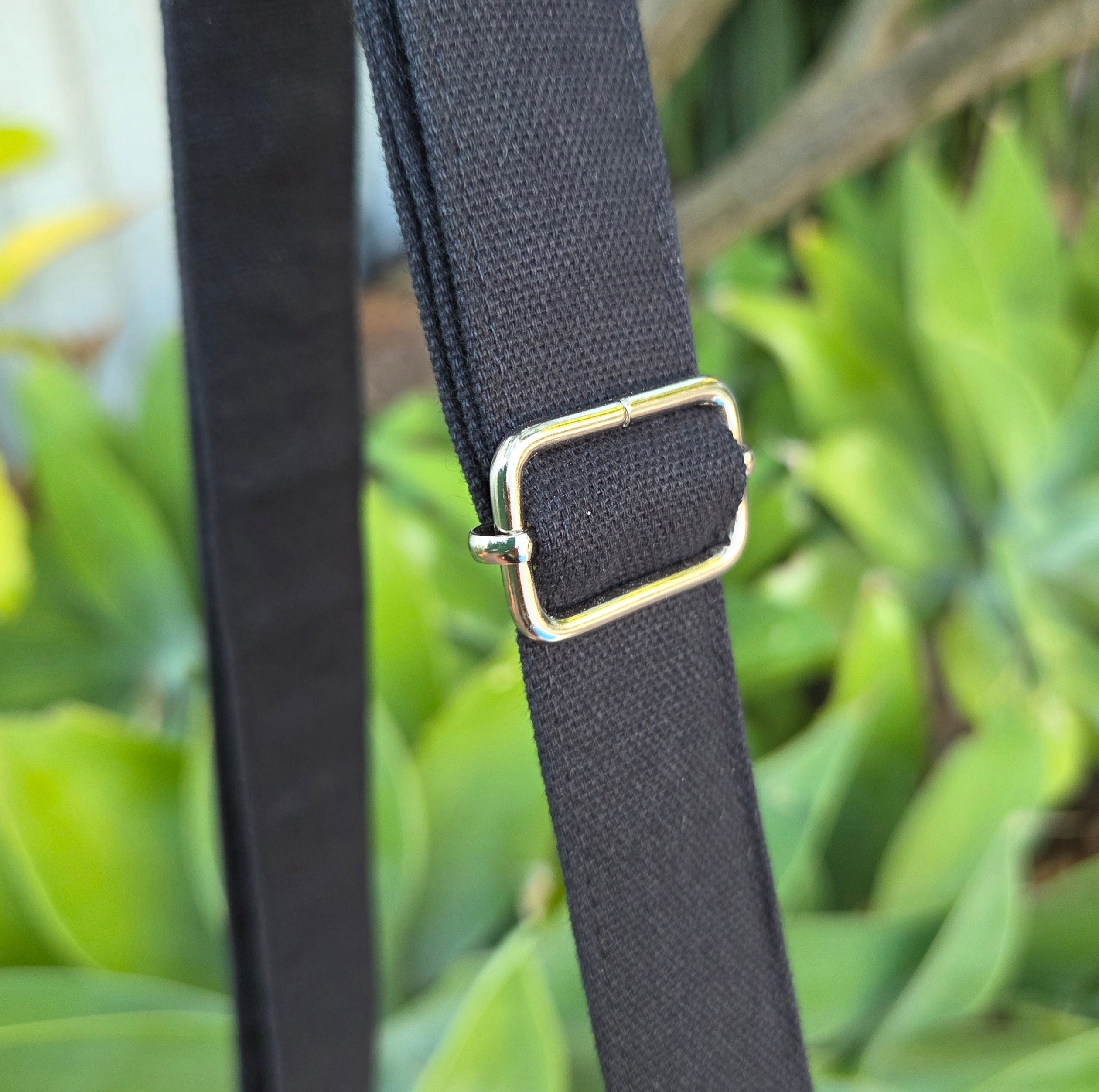 Spacious Cross Body Bag with two pockets in beautiful wildflower fabric