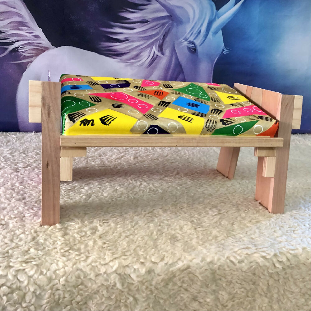 Wellness Stool 5 - Wooden Yoga Meditation Stool handmade