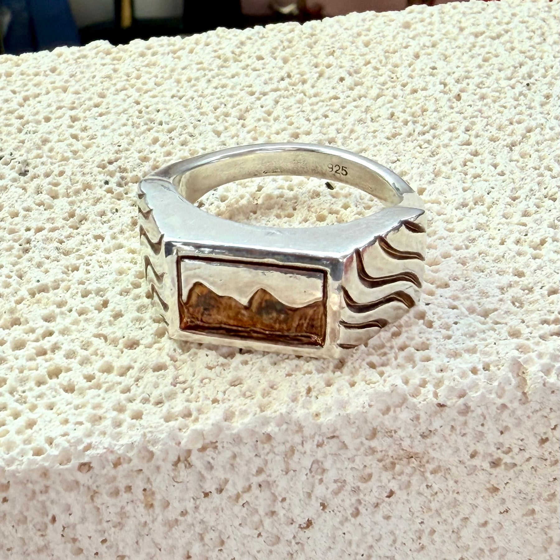 Mountain Waves Sterling Silver Ring