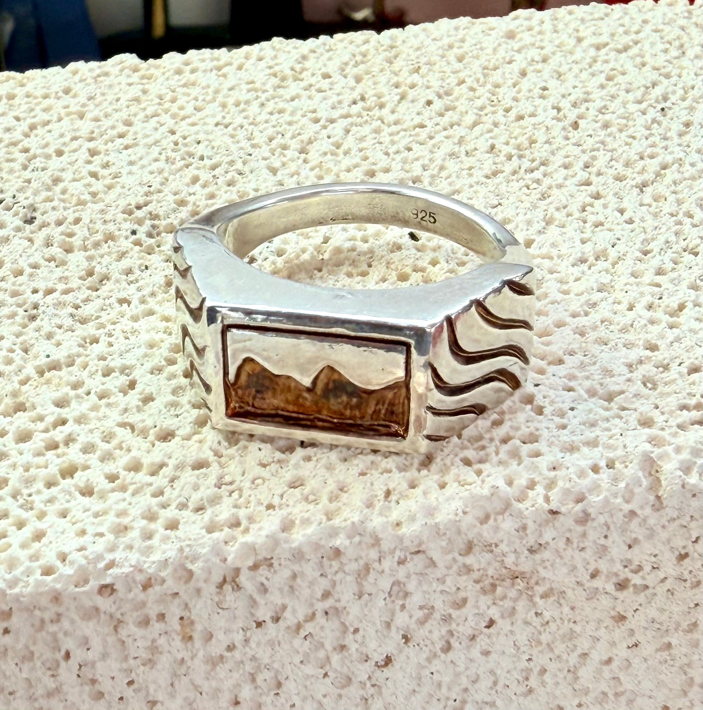 Mountain Waves Sterling Silver Ring